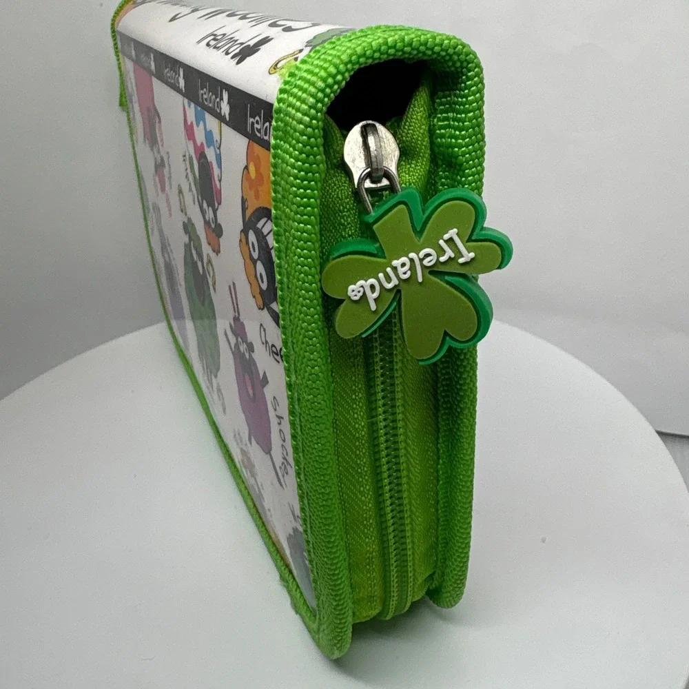 Wacky Woollies Ireland Pencil Case Holder Sheep Design Zippered Irish‎ Souvenir